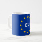 Mok EU-vlag koffie (Voorkant links)