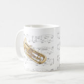 Mok - Euphonium met tapemuziek (Voorkant links)
