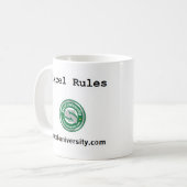 Mok Excel-regels (Voorkant links)