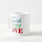 mok "Faith, Hope & Love" (Voorkant links)
