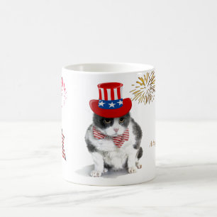 mok: Feisty Felix, de kat, op 4 juli Koffiemok