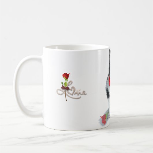 Mok:  Felix, de kat in februari Koffiemok (Links)