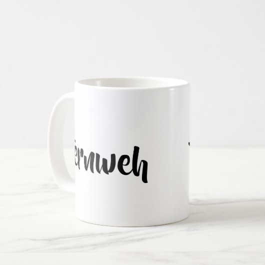 mok fernweh koffie (Voorkant links)