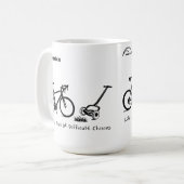 Mok fietsen - Het leven is vol moeilijke keuzes (Voorkant links)