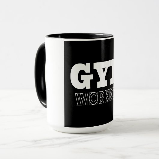 Mok fitness Hoesje fitness gym Workout pomp (Voorkant links)