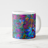 Mok Floral Abstract Glas in lood (Voorkant rechts)