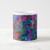 Mok Floral Abstract Glas in lood (Voorkant)