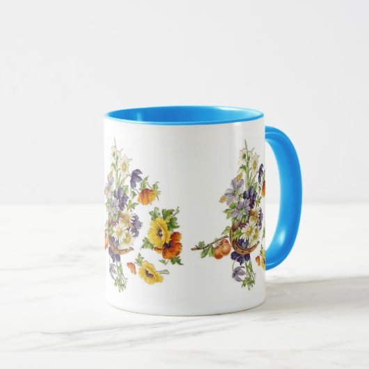 Mok  Floral Bouquet Hoefijzer (Voorkant rechts)