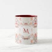 Mok Floral Pattern damask Monogram (Center)