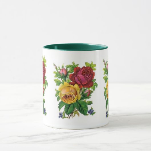 Mok  Floral Yellow Red Rose Green (Midden)