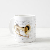 Mok - Flugelhorn met tapemuziek (Voorkant links)