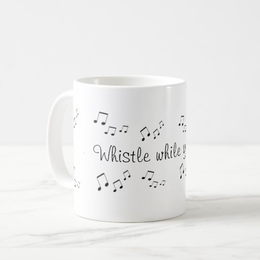 Mok - Fluitje terwijl je werkt (Voorkant links)