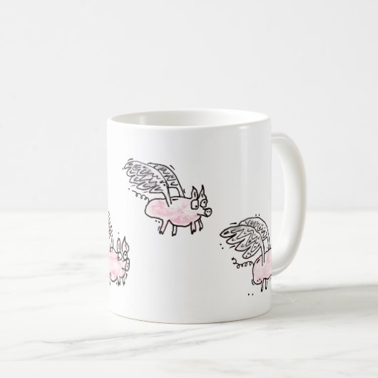 mok "Flying Future Bacon" koffie (Voorkant rechts)