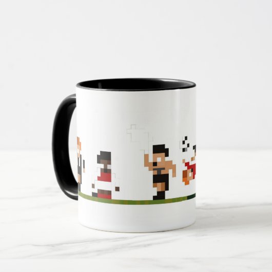 Mok football spelers - Pixeled Sensible Soccer (Voorkant links)