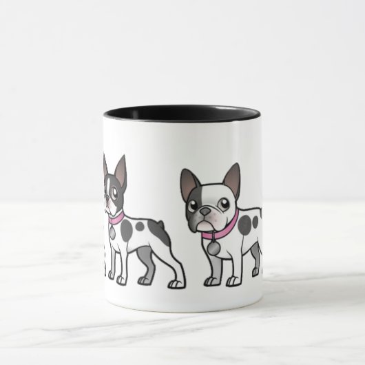 Mok Franse Bulldog en Boston Terrier Coffee (Midden)