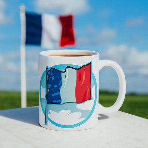Mok Franse vlag Red White Blue Coffee