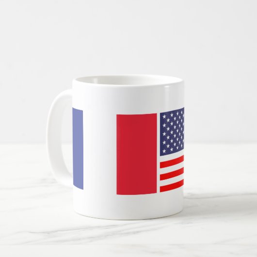 Mok Franse vlagvriendschap koffie (Voorkant links)