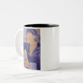 Mok Franse wijnen Sommelier en wijnoogst (Voorkant links)