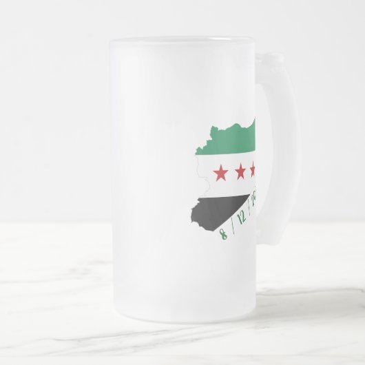 mok - Free Syria Map Flag (Voorkant rechts)