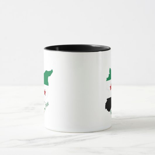 mok - Free Syria Map Flag (Midden)