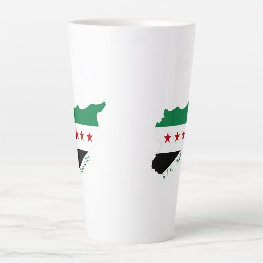 mok - Free Syria Map Flag (Voorkant)