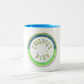 mok Frisbie Pie Tin blut en groen (Center)