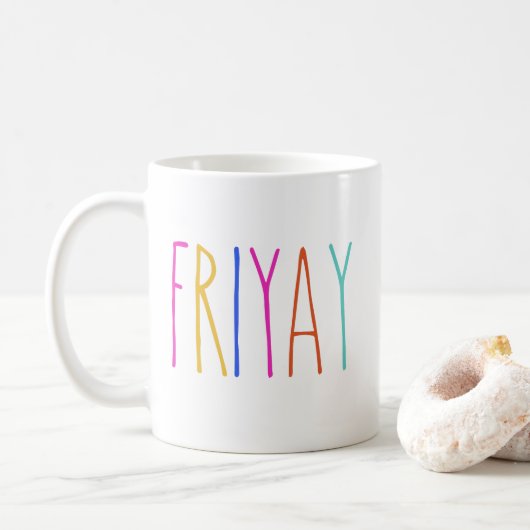 Mok FRIYAY Coffee (Met donut)
