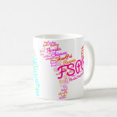 Mok FSPR Word Cloud 11 oz (Voorkant rechts)