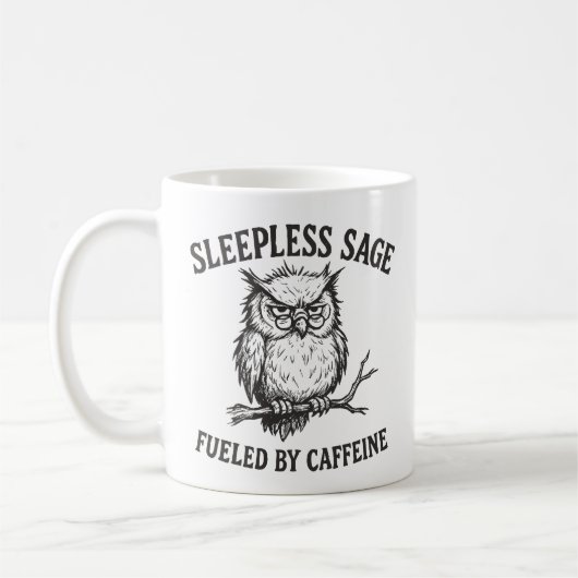 Mok 'Fueled By Caffeine Sleepless Sage Owl' (Links)
