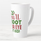 Mok-Funny Kerstcitaat Latte Mok (Rechterhoek)