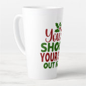 Mok-Funny Kerstcitaat Latte Mok (Linkerhoek)