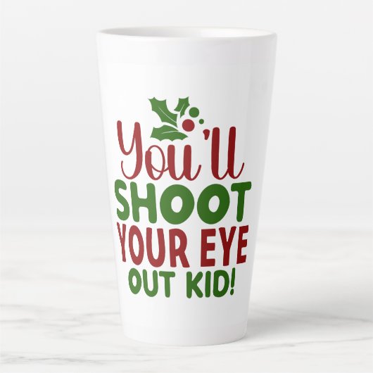 Mok-Funny Kerstcitaat Latte Mok (Voorkant)