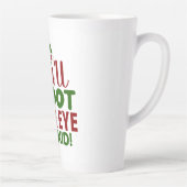 Mok-Funny Kerstcitaat Latte Mok (Rechts)