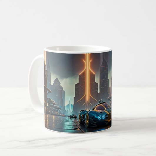 Mok - Futuristische stad #11 (Voorkant links)