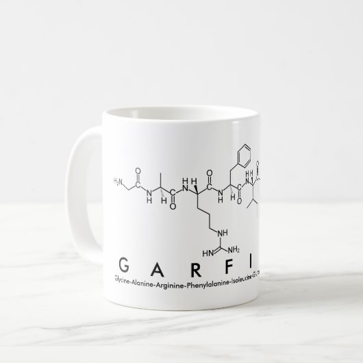 Mok Garfield peptide name (Voorkant links)