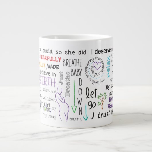 Mok geboorte bevestiging collage (Voorkant)