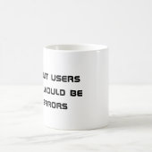 Mok Gebruikersfout koffie (Center)