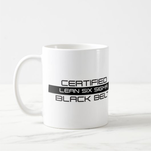 Mok gecertificeerde lean Six Sigma Black Belt Coff (Links)