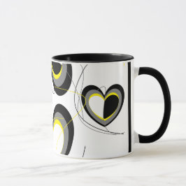 Mok Geel en zwart hart