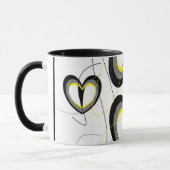 Mok Geel en zwart hart (Links)