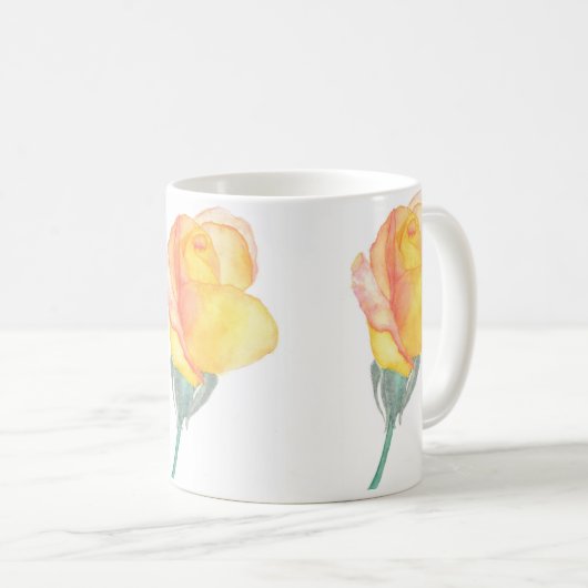 Mok Geel zonsonderdRoos (Voorkant rechts)