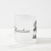 Mok-geelsteen van glas, bevroren matglas koffiemok (Center)