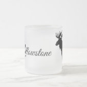 Mok-geelsteen van glas, bevroren matglas koffiemok (Center)