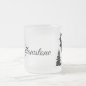 Mok-geelsteen van glas, bevroren matglas koffiemok (Center)