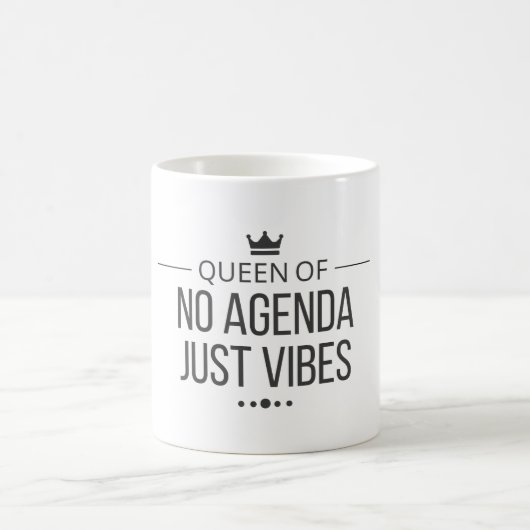 Mok 'Geen Agenda Alleen Vibes' - Grappig Zakelijk (Center)