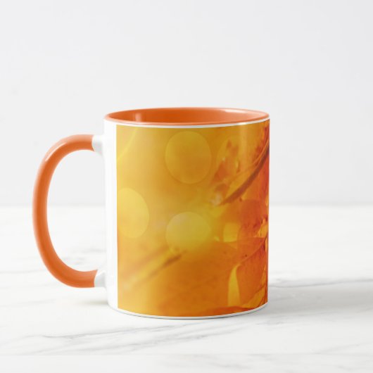 Mok Gekleurde Herfst Glow Leafs (Links)