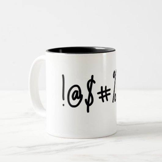 Mok gekromde koffie (Voorkant links)