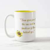 Mok Gele zonnebloem mok met gele binnenkant (Links)