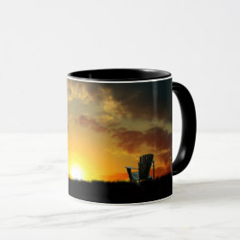Mok Gele zonsondergang Grassy Meadow Coffee