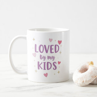 Mok Geliefd Door Mijn Kinderen | Roze Hart Koffiek